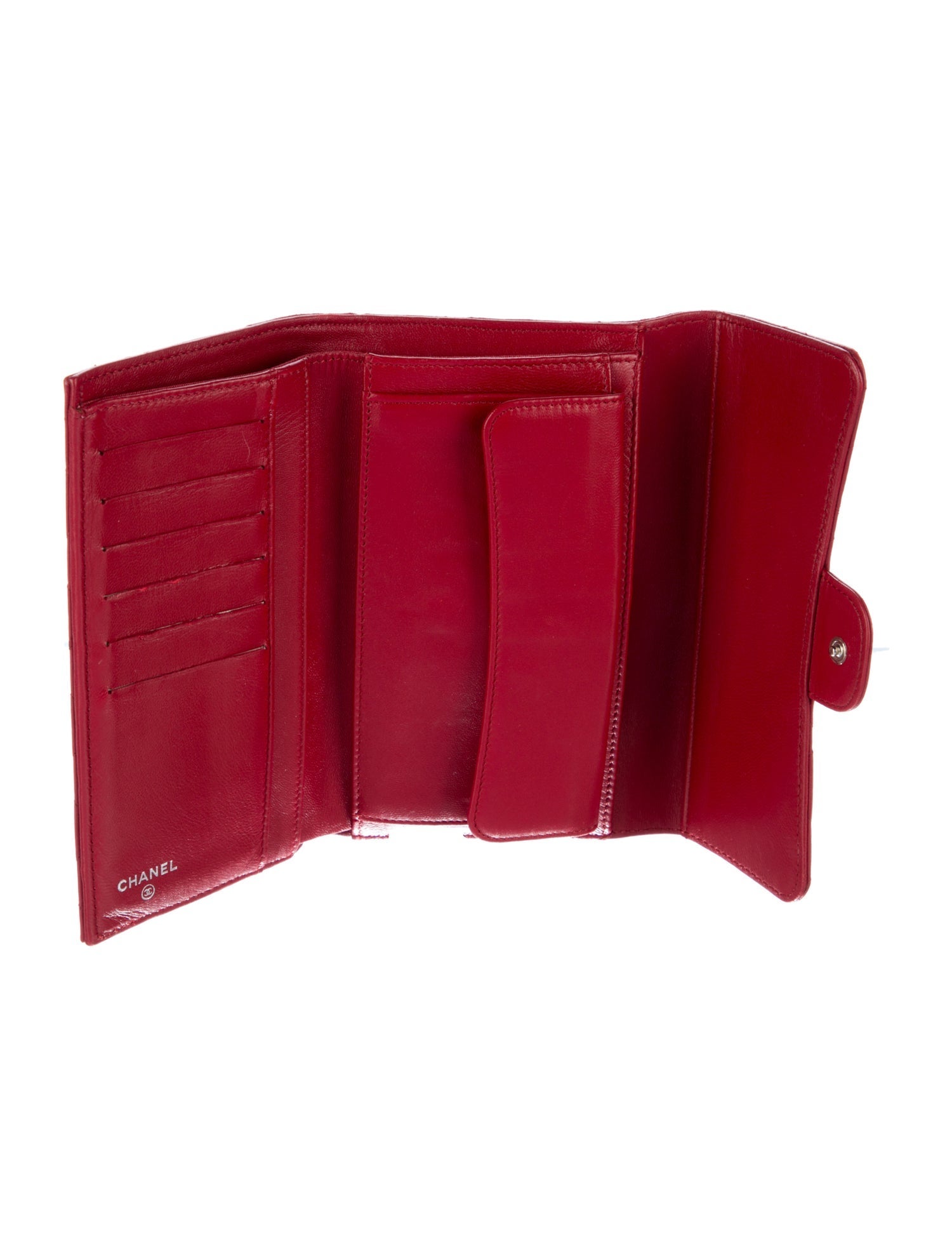 Chanel 2011 Interlocking CC Logo Trifold Wallet