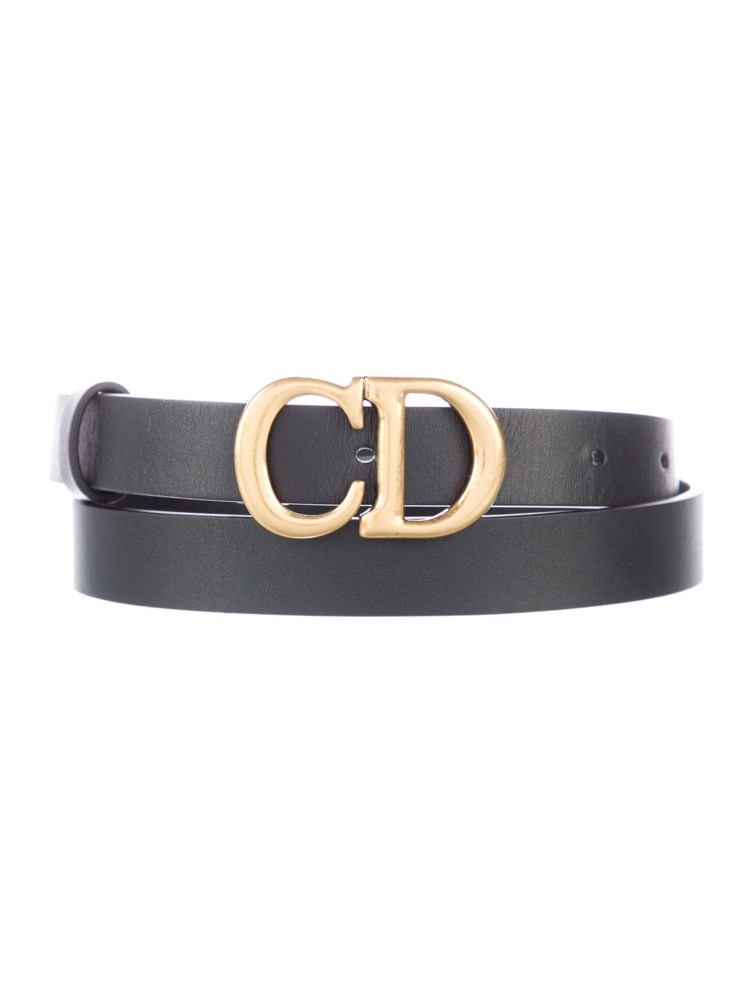Christian Dior Skinny Leather Belt