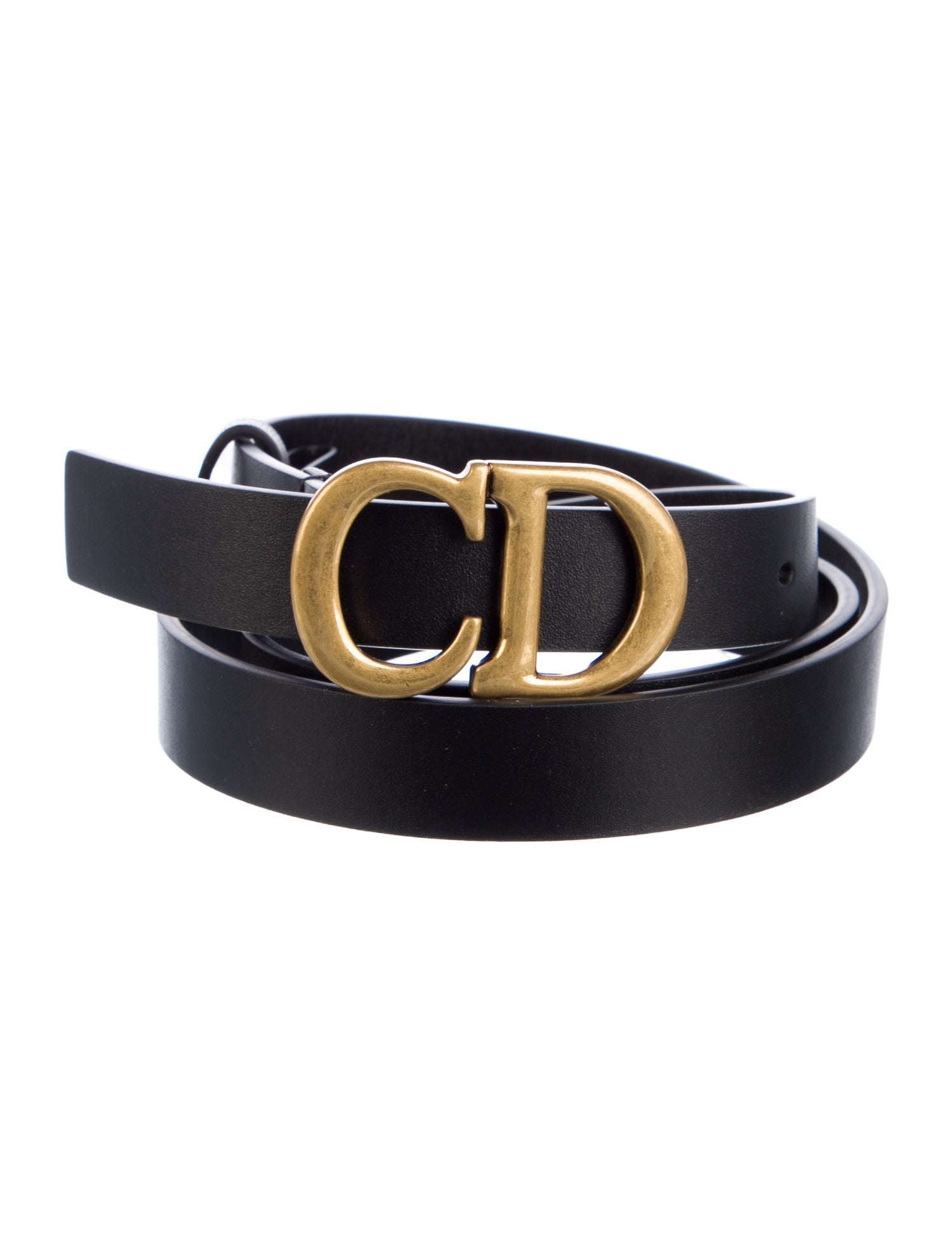Christian Dior Skinny Leather Belt