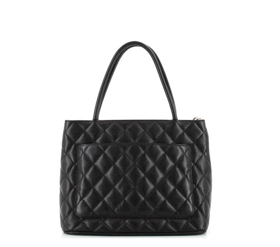 Chanel Medallion Tote Quilted Caviar