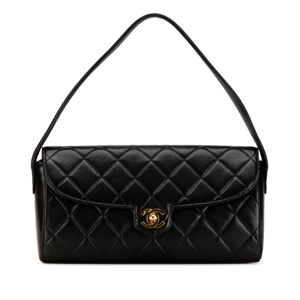 CHANEL Quilted Lambskin Leather Handbag