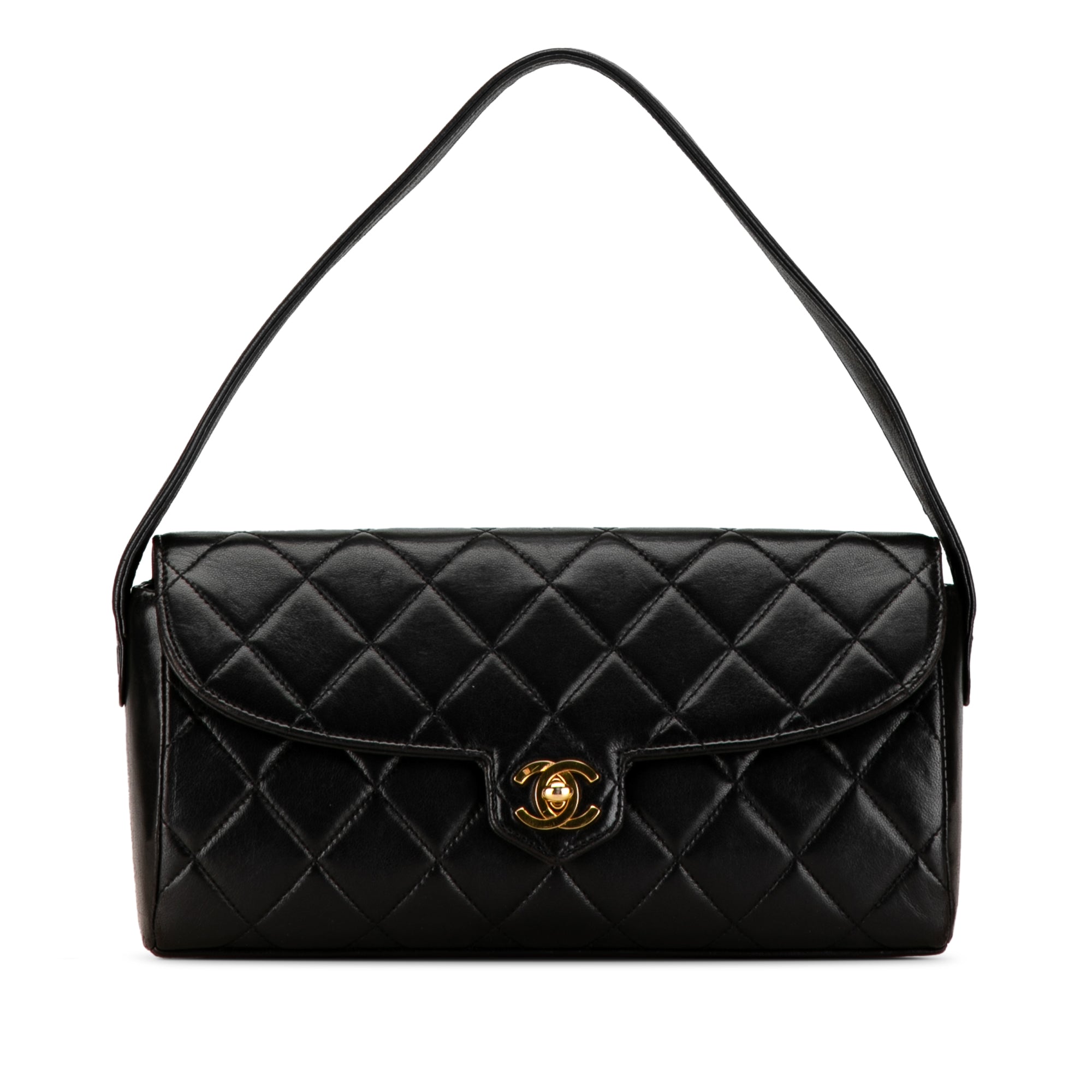 CHANEL Quilted Lambskin Leather Handbag