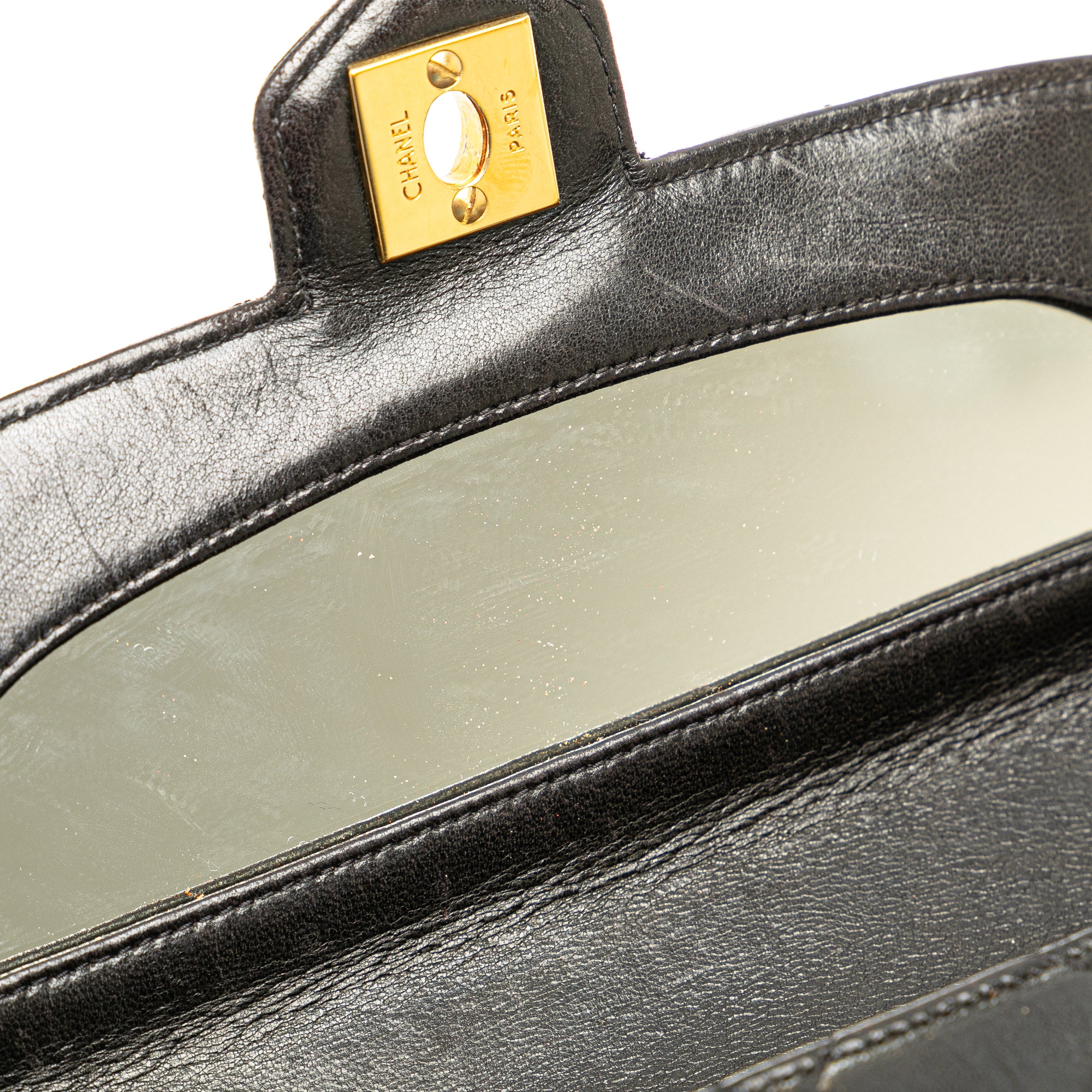 CHANEL Quilted Lambskin Leather Handbag