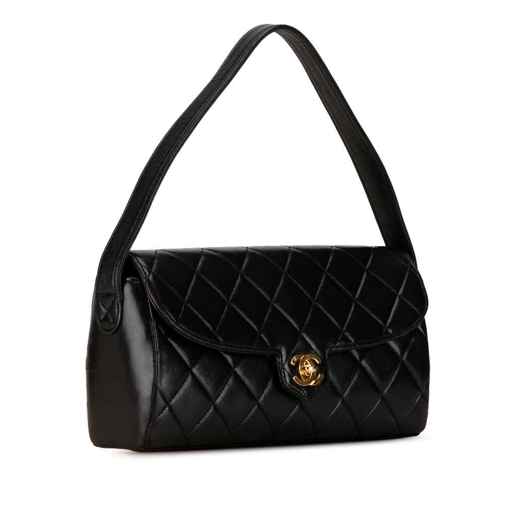 CHANEL Quilted Lambskin Leather Handbag