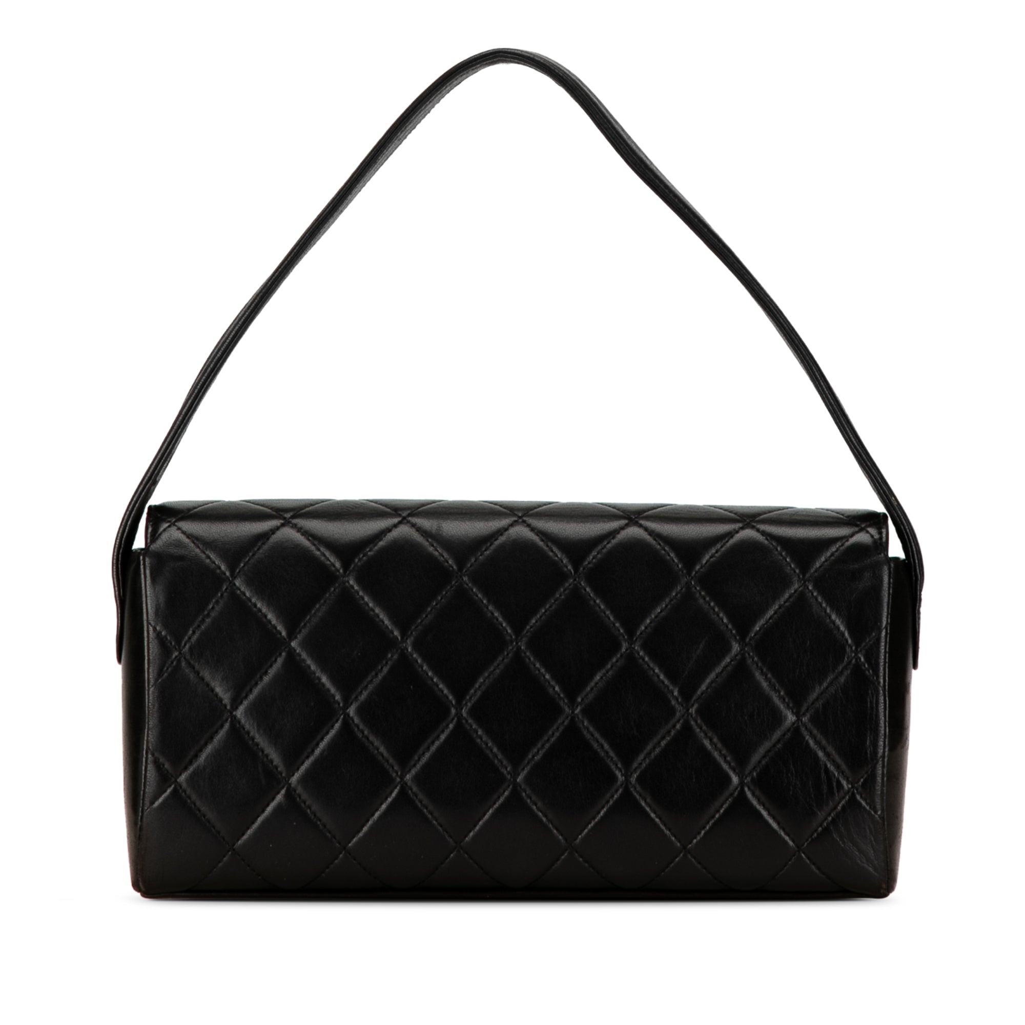 CHANEL Quilted Lambskin Leather Handbag
