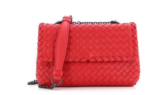 Bottega Veneta Olimpia Crossbody Bag Intrecciato Nappa Baby