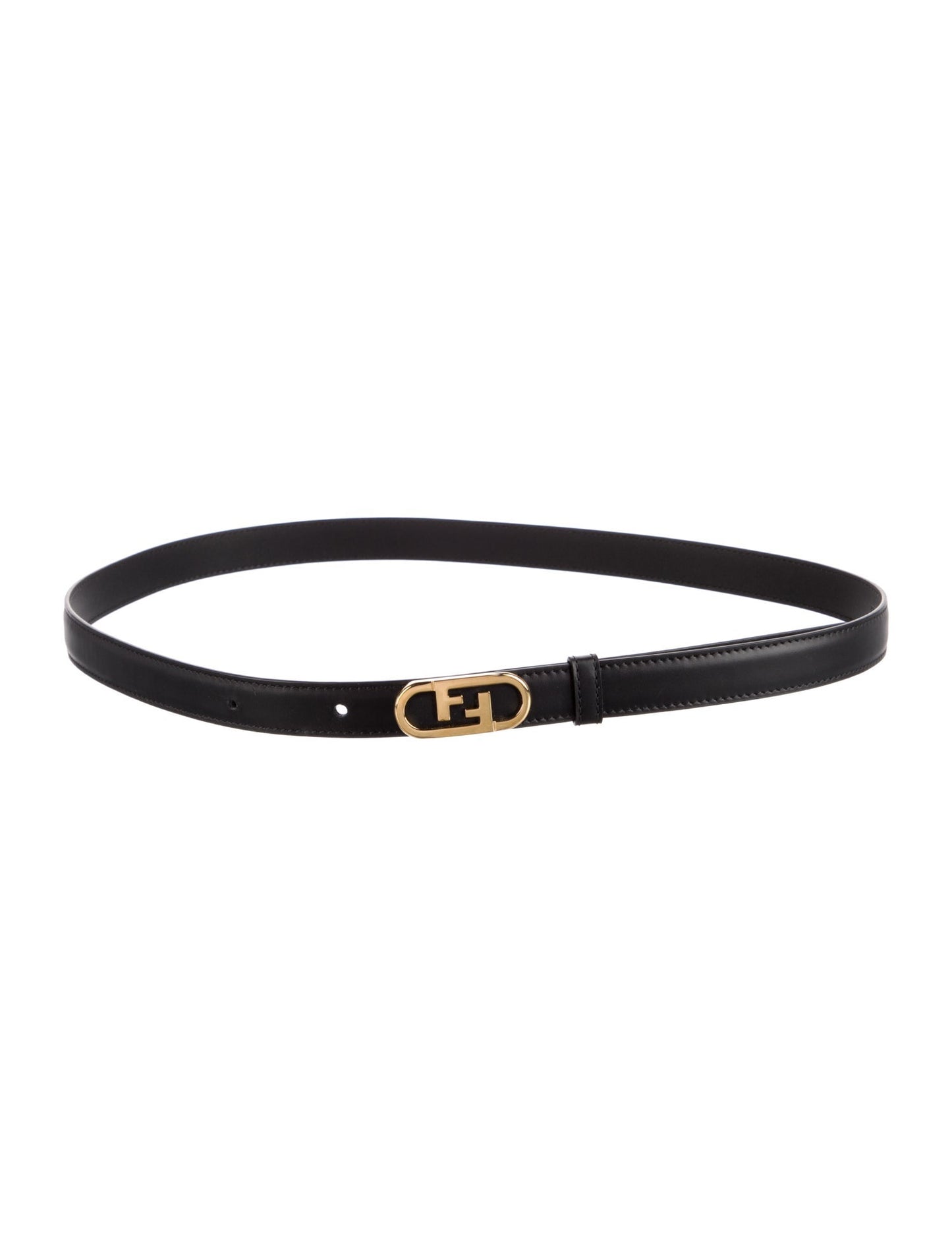 Fendi Skinny Leather Belt