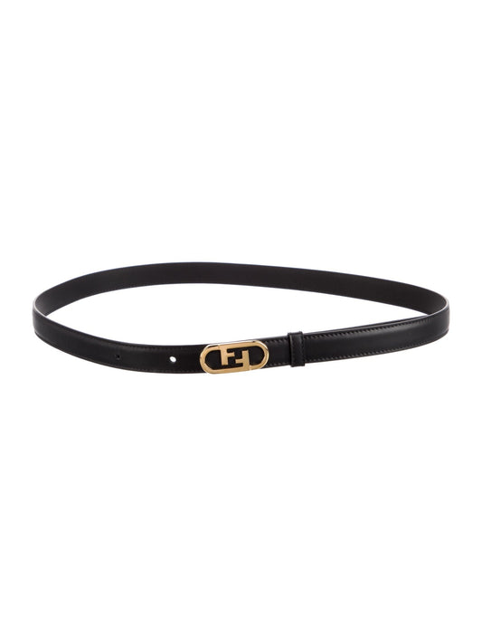Fendi Skinny Leather Belt