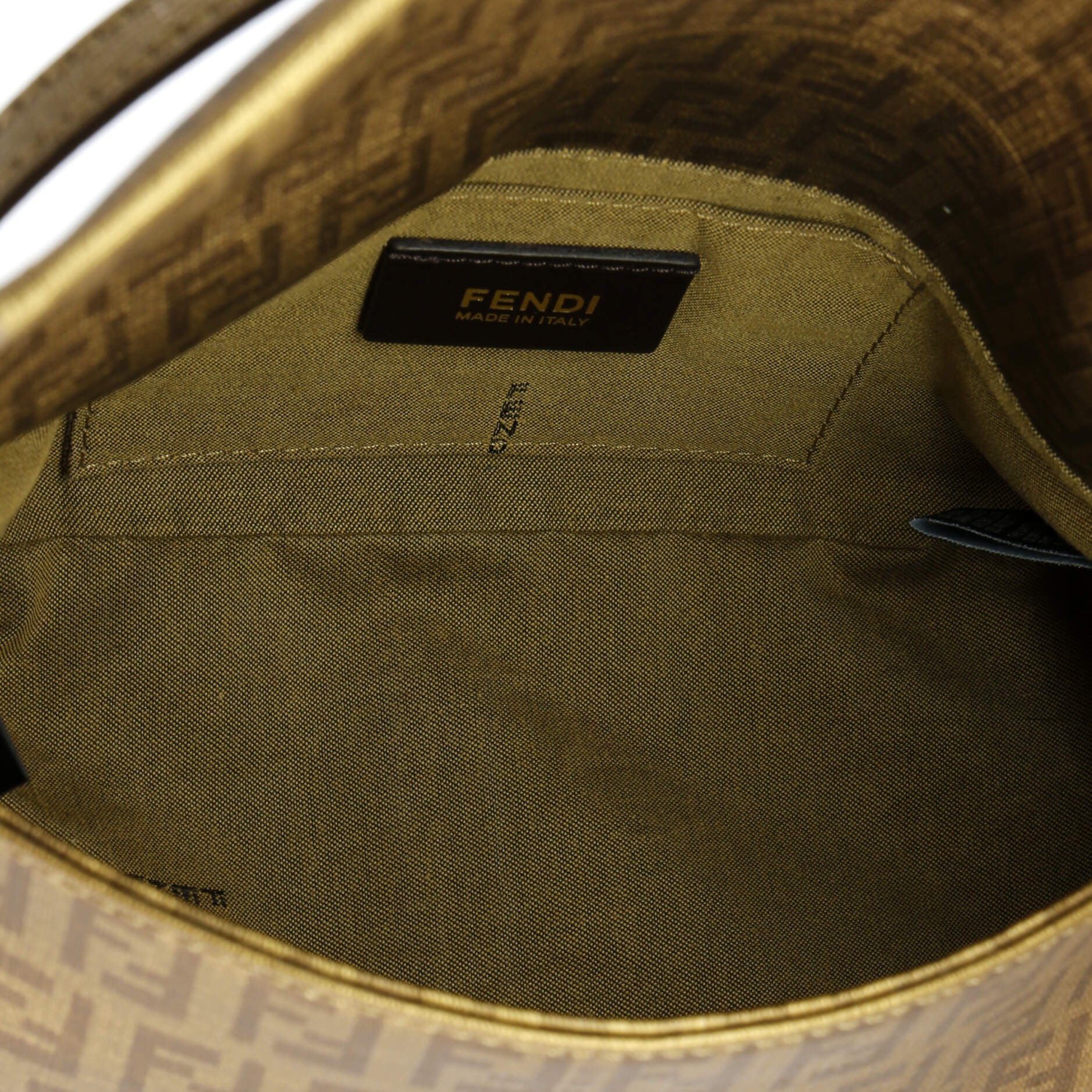 "Fendi Mama Forever Bag Zucchino Coated Canvas Mini"