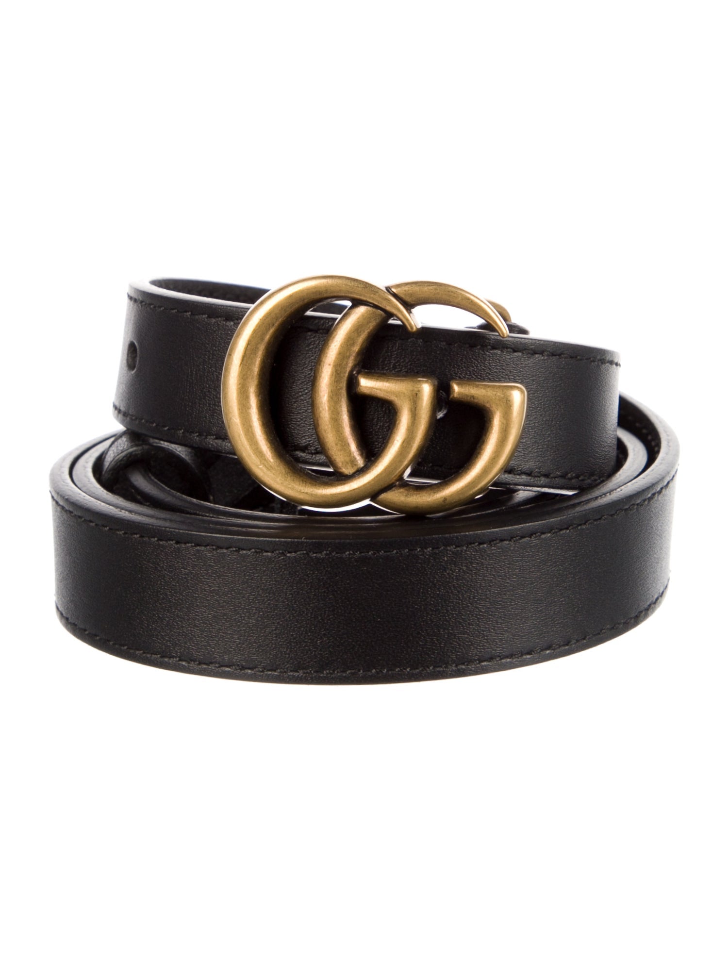 Gucci Double G Logo Skinny Belt Kit M