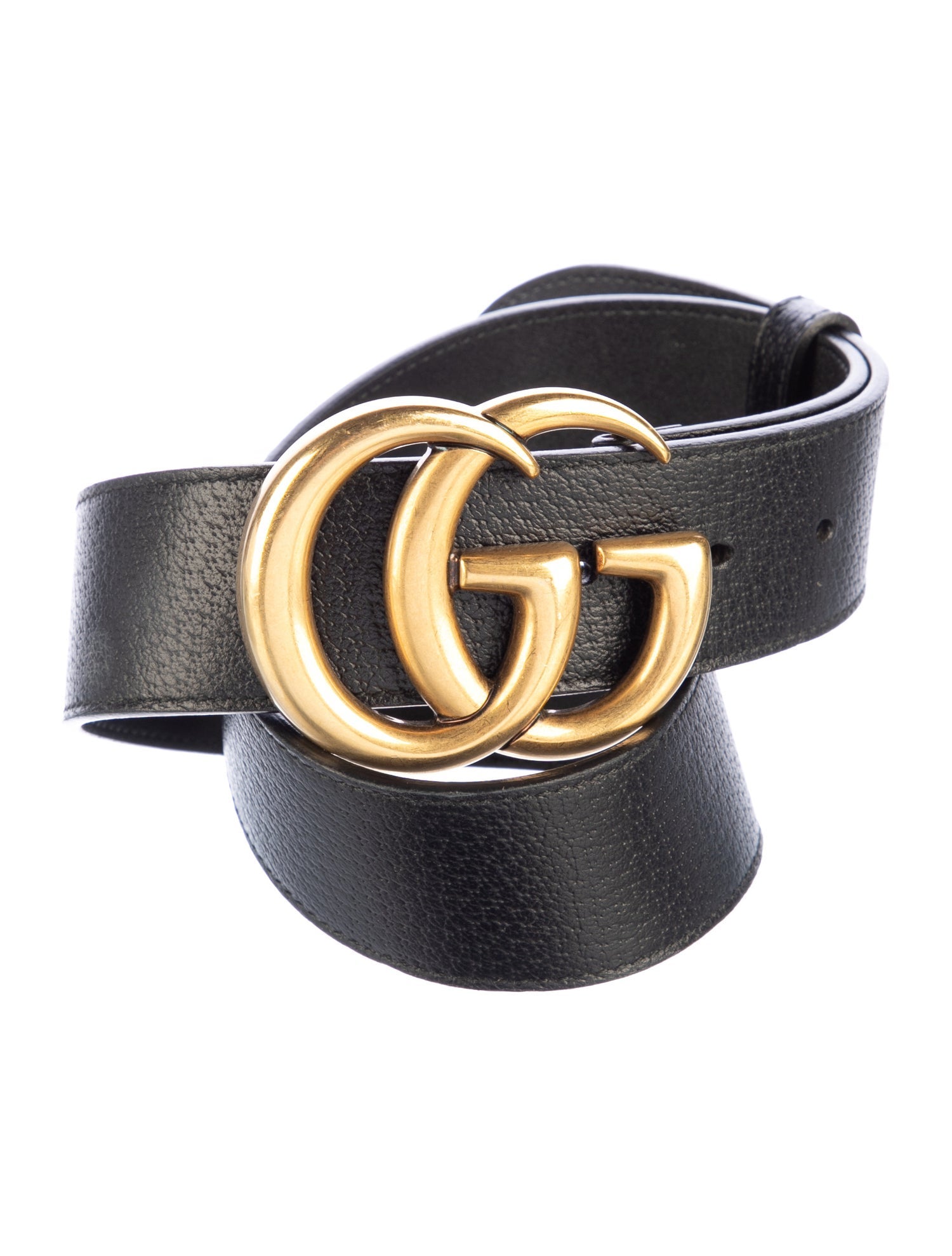 Gucci Double G Logo Leather Belt size S