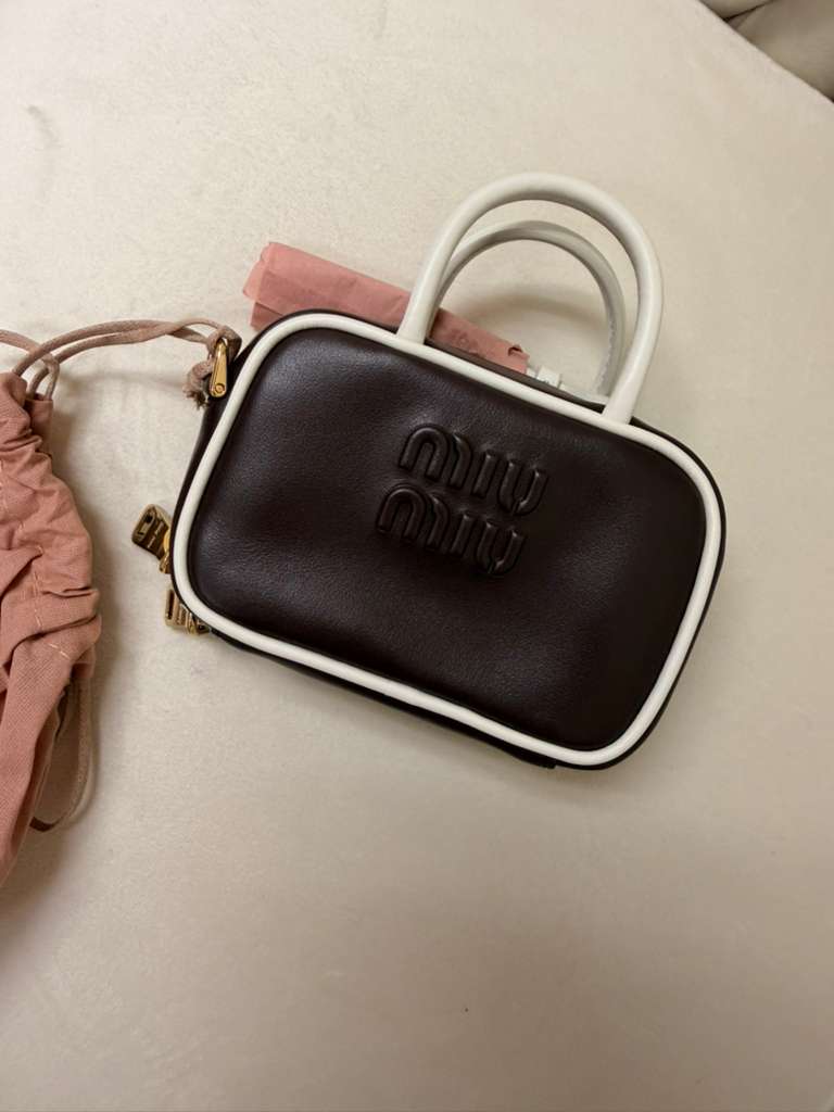 New Miu MIu Leather mini Pouch