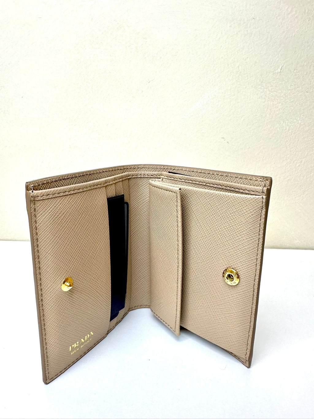 New Prada Small Saffiano Leather wallet