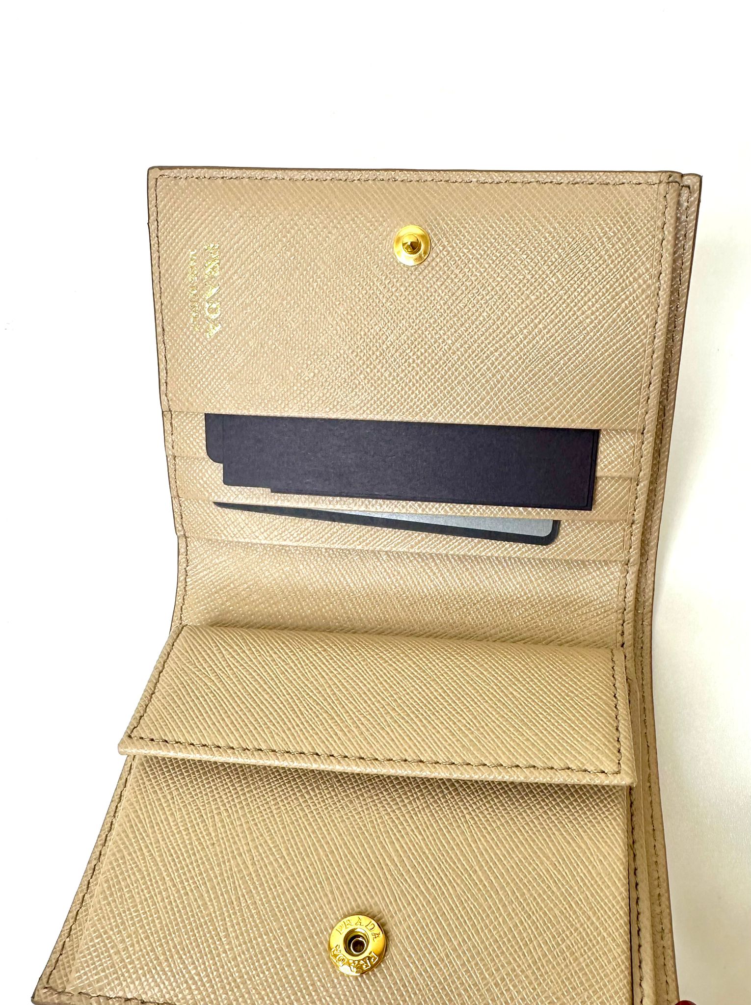 New Prada Small Saffiano Leather wallet