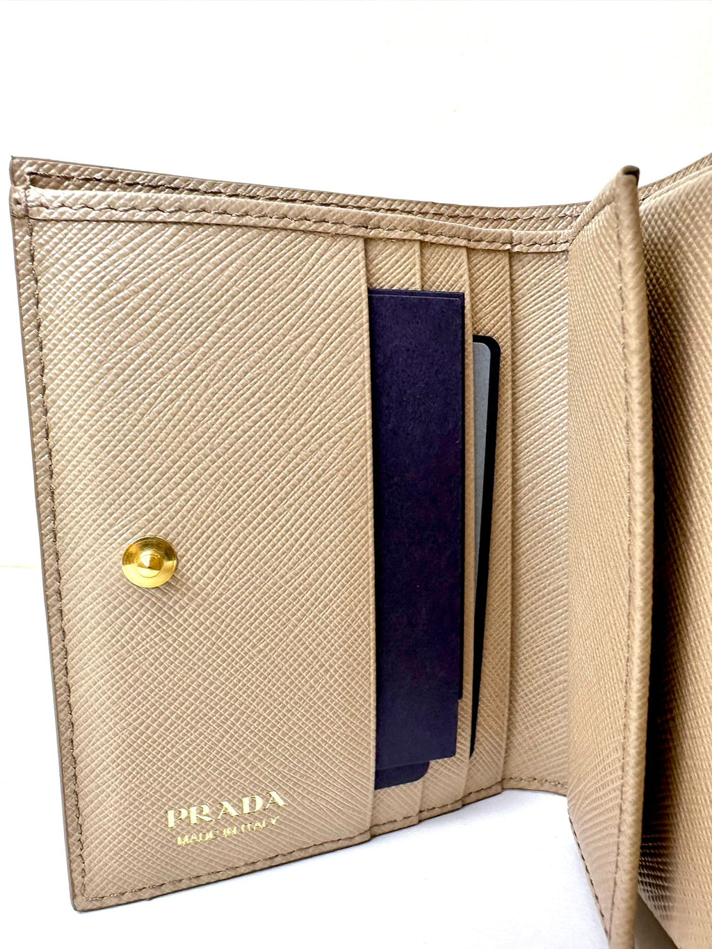 New Prada Small Saffiano Leather wallet