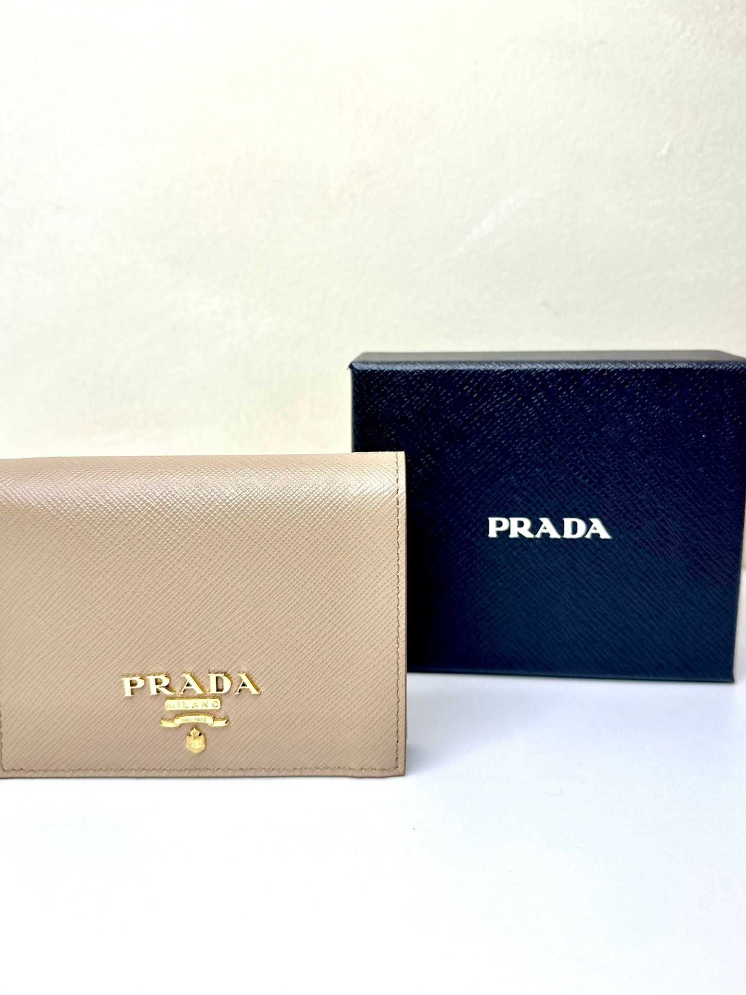 New Prada Small Saffiano Leather wallet