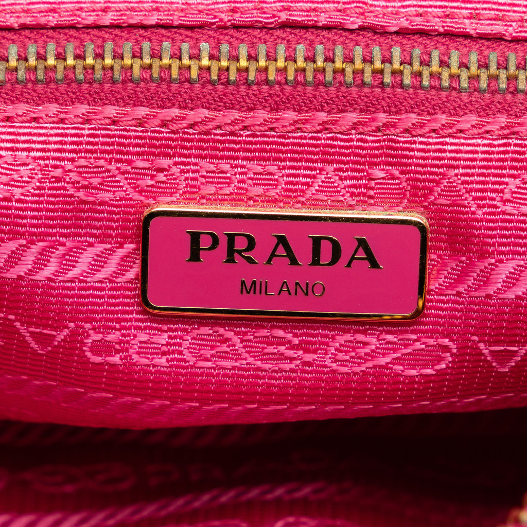 Prada Tessuto Nylon Saffiano Small Flap Crossbody