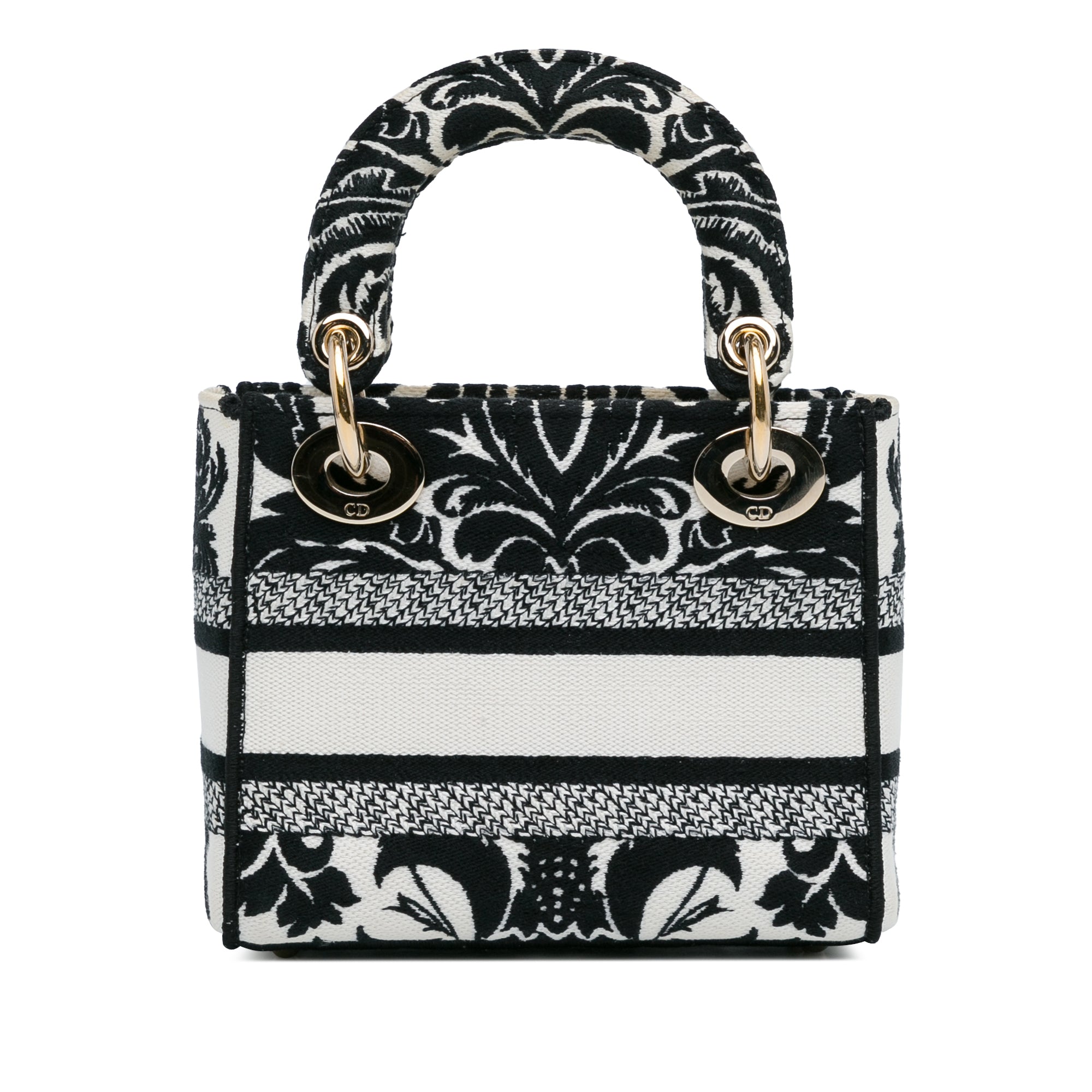 Dior Mini Embroidered Canvas Lady D-Lite
