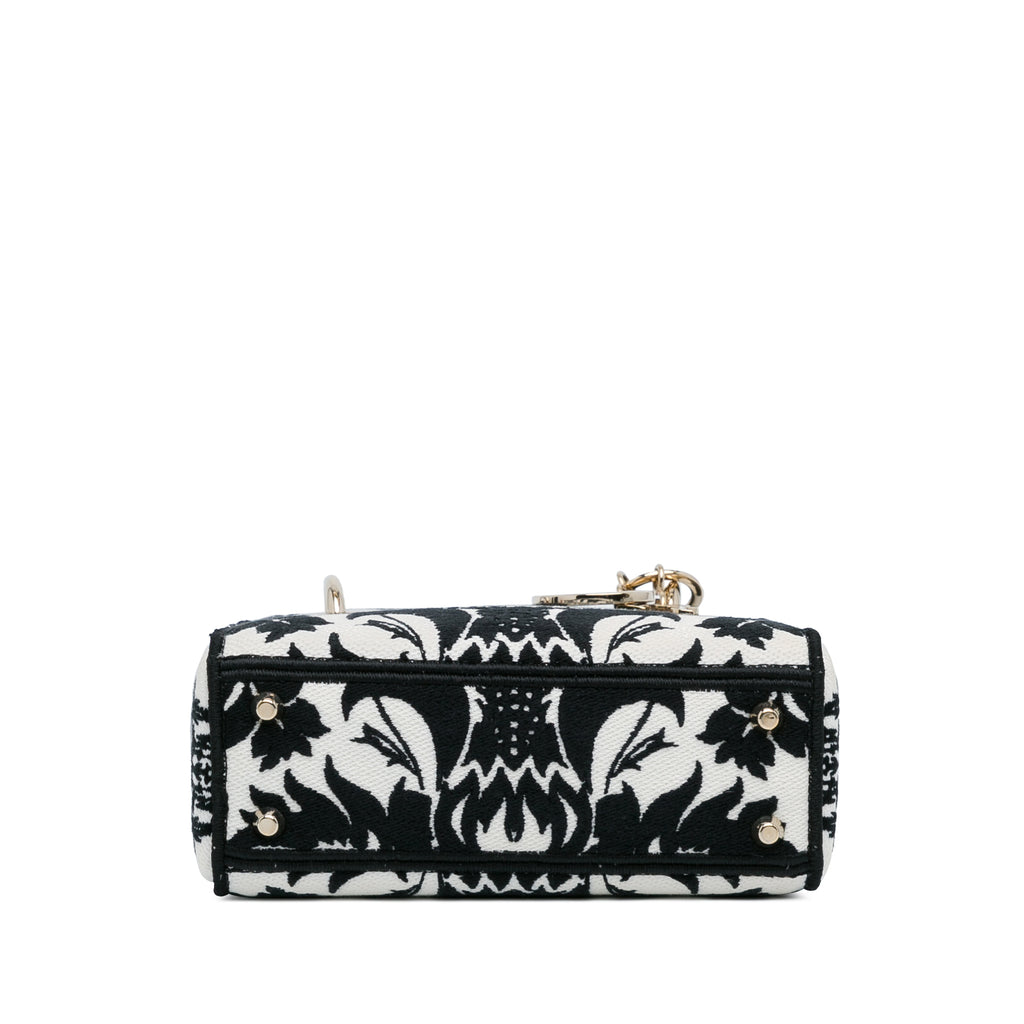 Dior Mini Embroidered Canvas Lady D-Lite