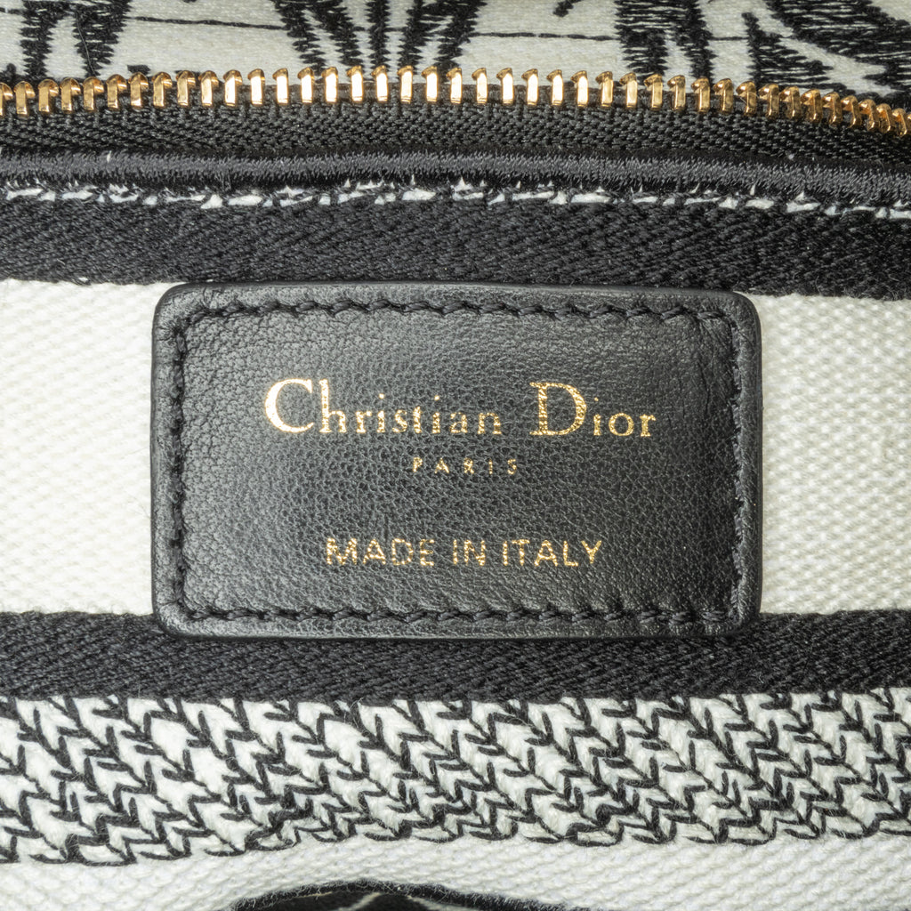Dior Mini Embroidered Canvas Lady D-Lite