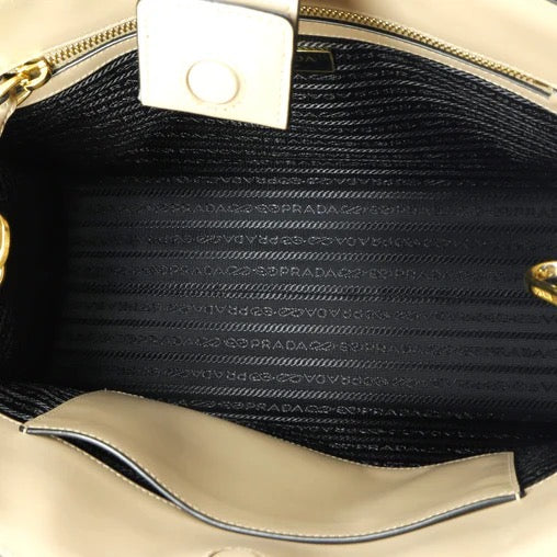 Prada Convertible Open Tote Saffiano Leather Medium