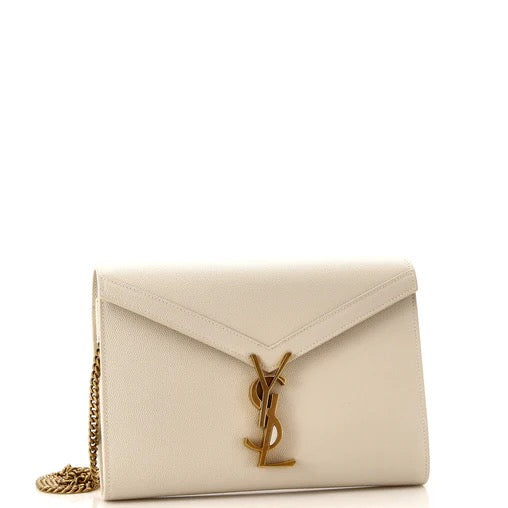 Saint Laurent Cassandra Chain Wallet Leather