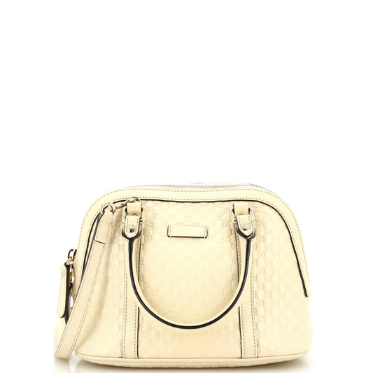 Gucci Convertible Dome Satchel Microguccissima Leather Mini