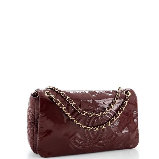 Chanel Rock and Chain Flap Bag Patent Vinyl Medium