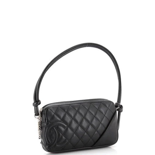 Chanel Cambon Pochette Quilted Leather