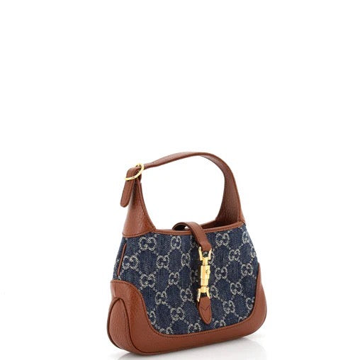 Gucci Jackie 1961 Hobo GG Denim Mini