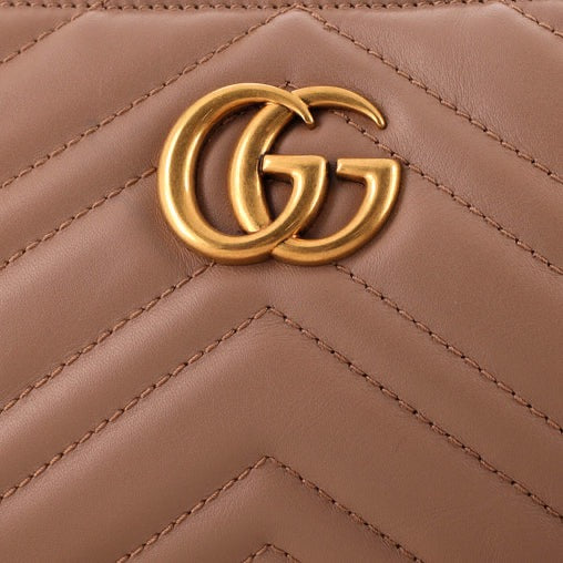 Gucci GG Marmont Chain Shoulder Bag Matelasse Leather Mini