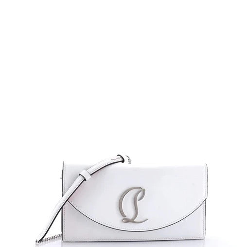 Christian Louboutin Loubi54 Chain Clutch Leather