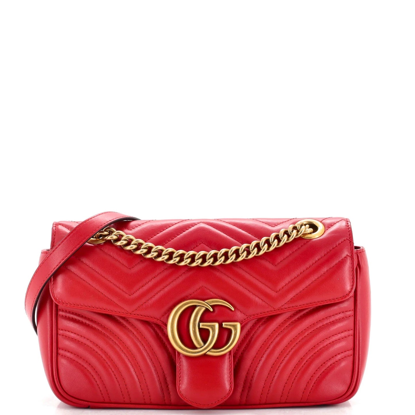 Gucci GG Marmont Flap Bag Matelasse Leather Small