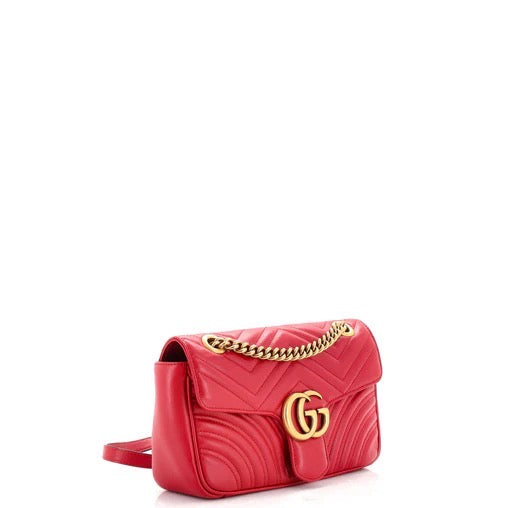 Gucci GG Marmont Flap Bag Matelasse Leather Small