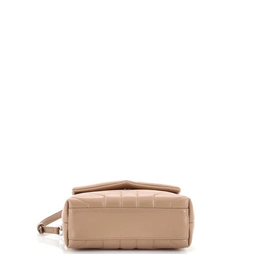 Saint Laurent Calfskin Y Quilted Monogram Toy Loulou Crossbody Bag