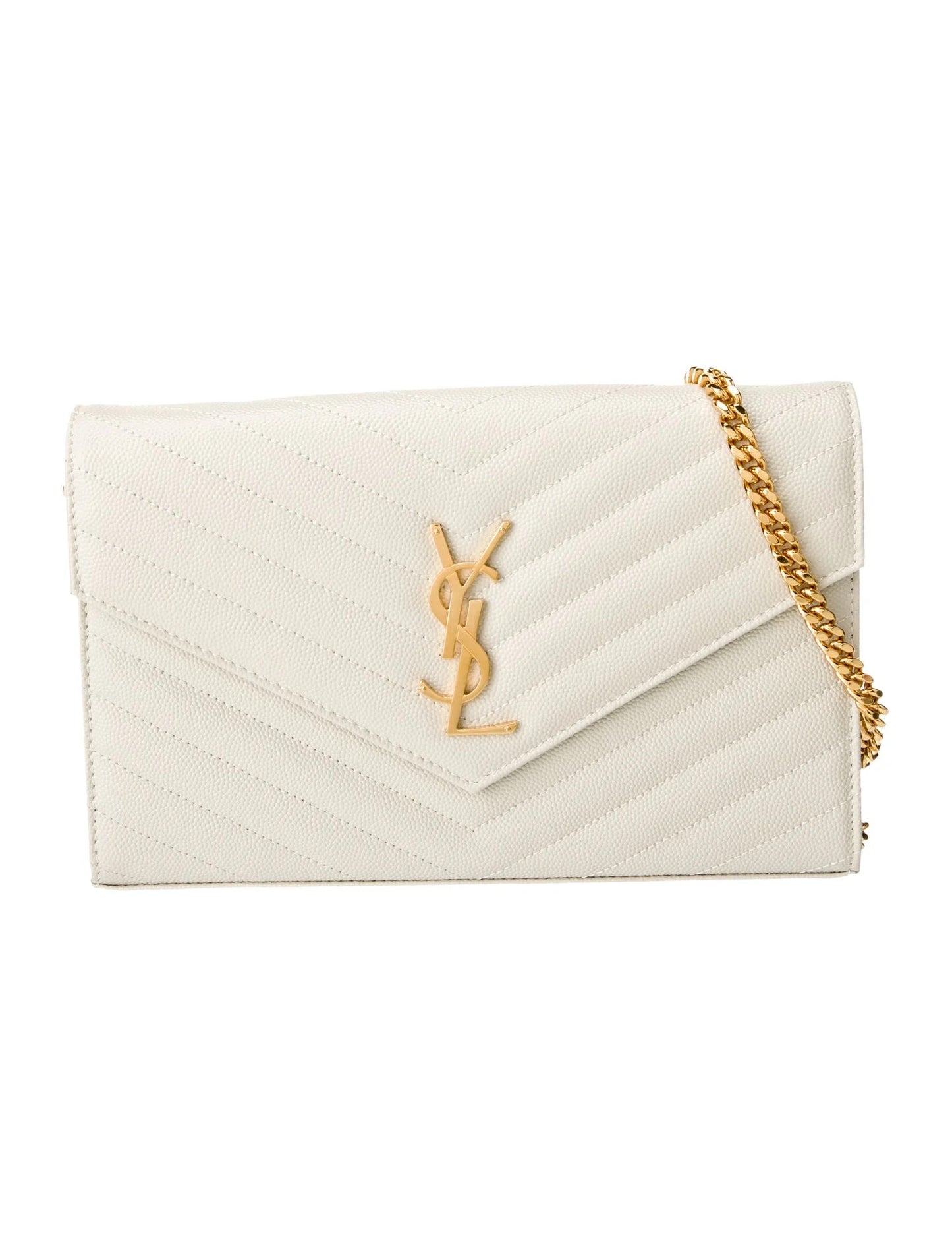 Saint Laurent Leather Clutch 2022
