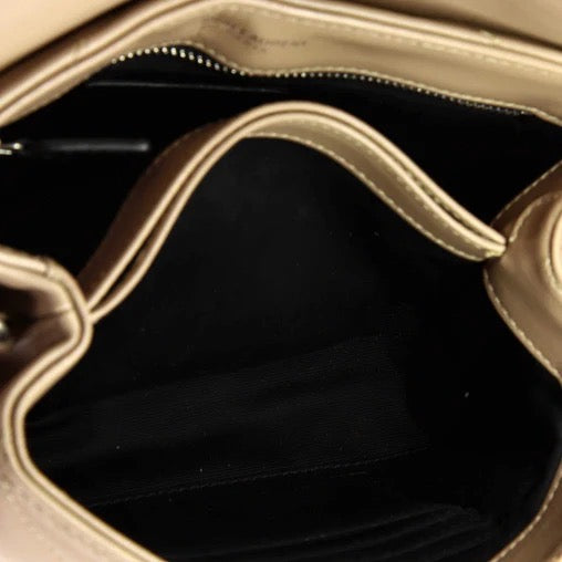 Saint Laurent Calfskin Y Quilted Monogram Toy Loulou Crossbody Bag