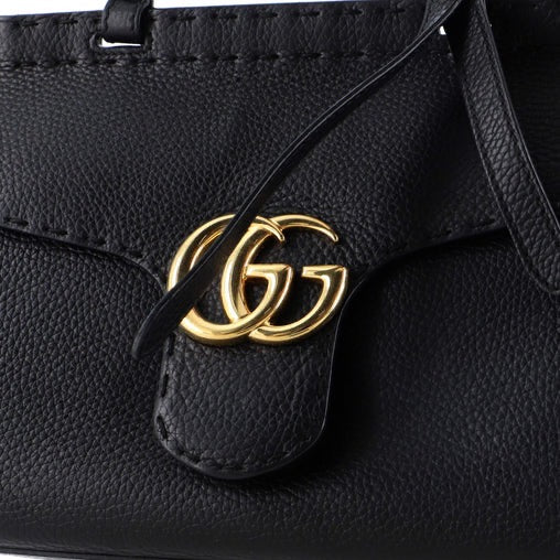 Gucci GG Marmont Top Handle Bag Leather Mini