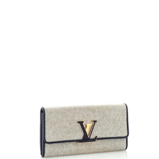 Louis Vuitton Capucines Wallet Canvas with Leather