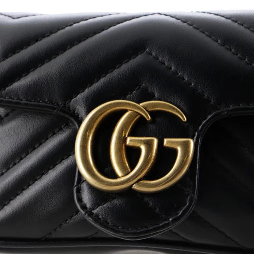 Gucci GG Marmont Flap Bag Matelasse Leather Super Mini