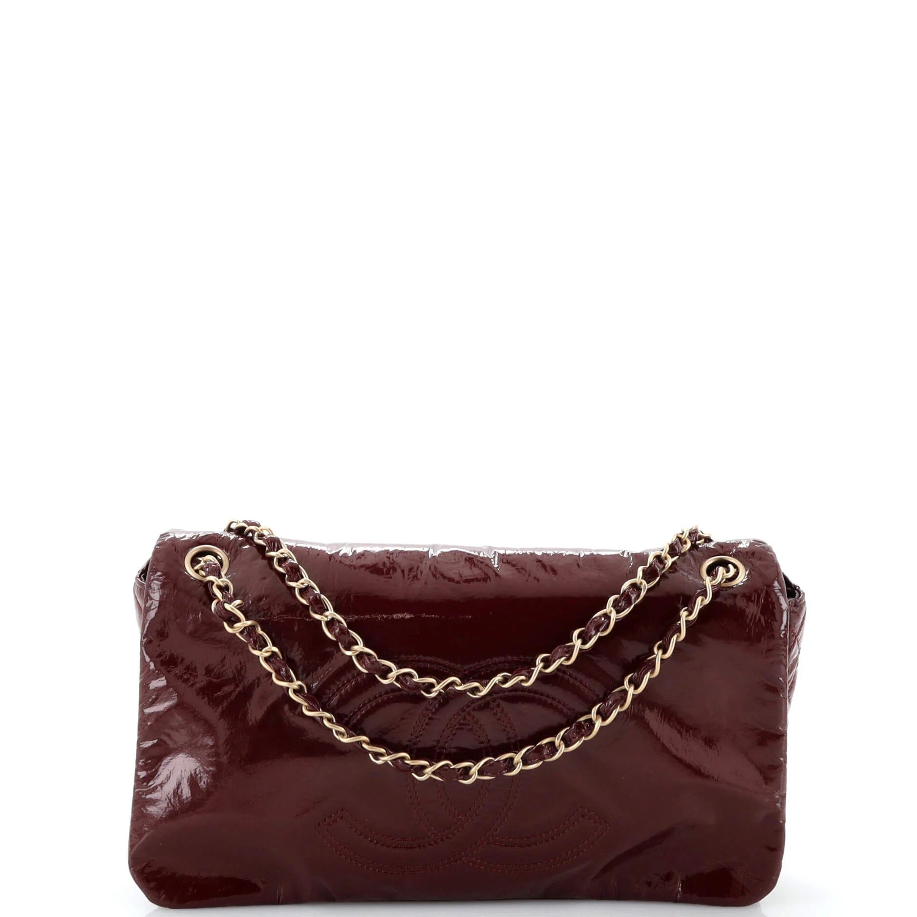 Chanel Rock and Chain Flap Bag Patent Vinyl Medium