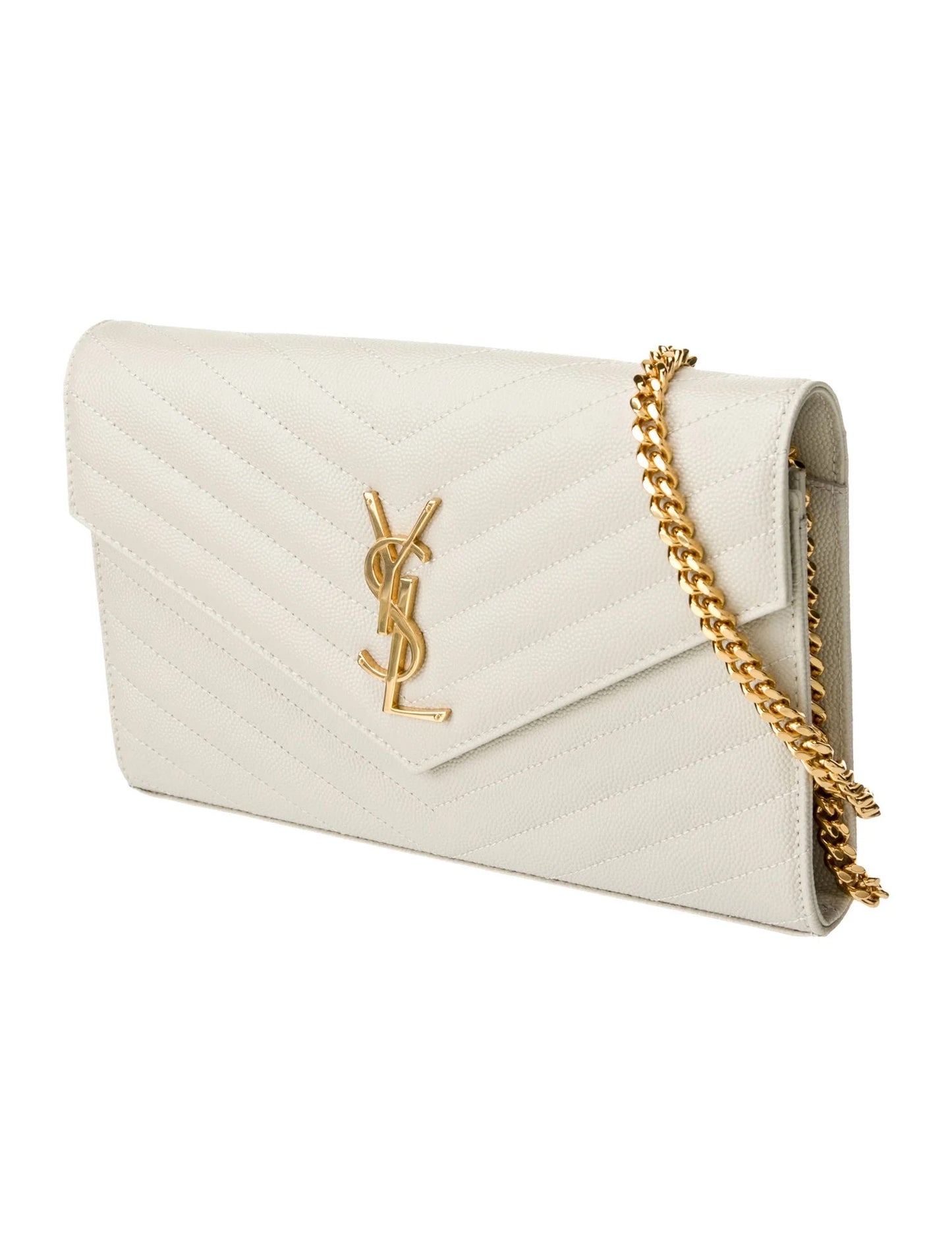 Saint Laurent Leather Clutch 2022
