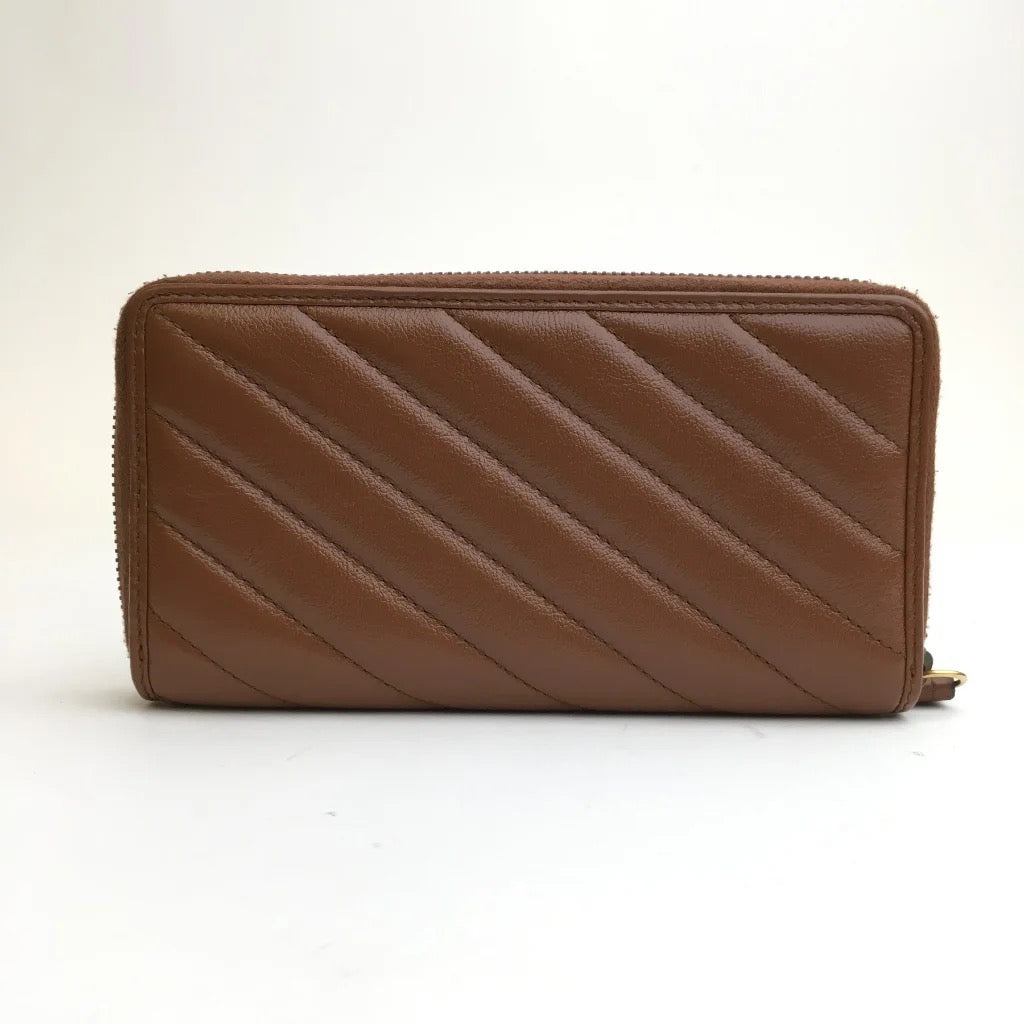 Gucci Marmont Zippy Wallet Brown