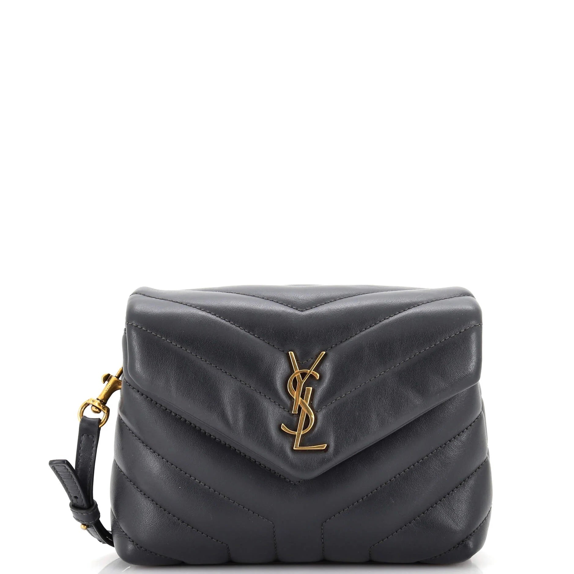 Saint Laurent Loulou Shoulder Bag Matelasse Chevron Leather Toy