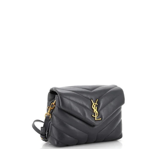 Saint Laurent Loulou Shoulder Bag Matelasse Chevron Leather Toy