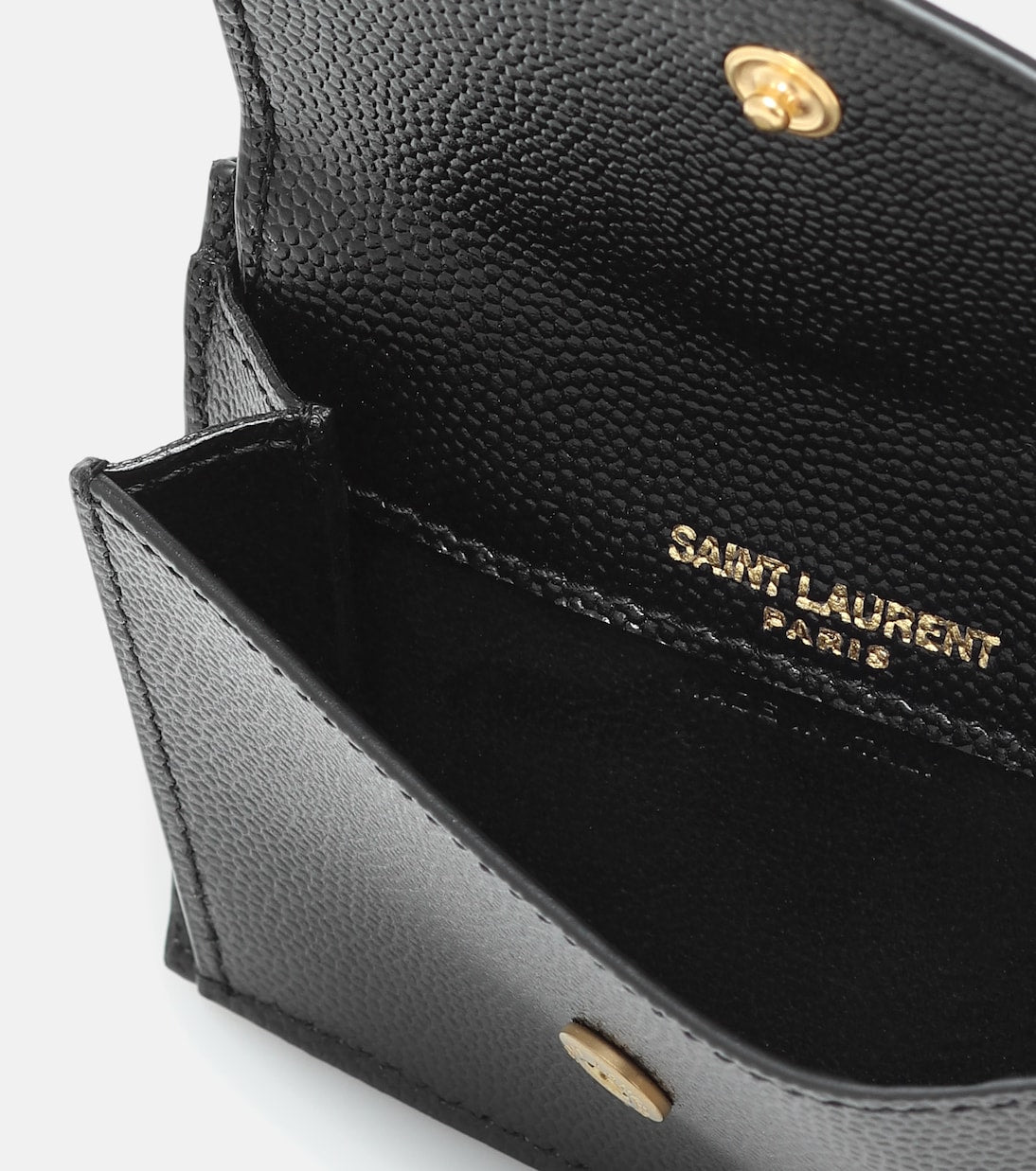Saint Laurent Paris Leather Card Case