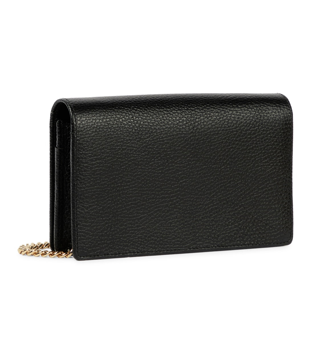 Gucci GG Marmont Leather Chain Wallet Black