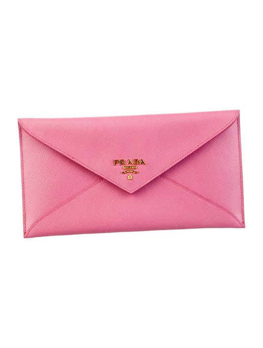 Prada Saffiano Metal Leather Wallet
