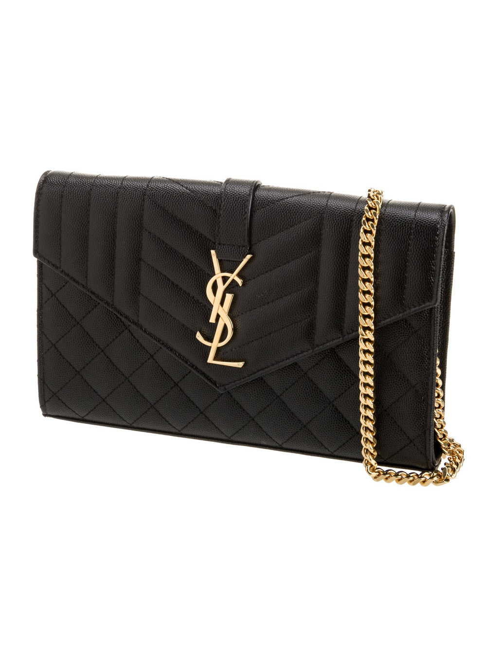 Saint Laurent Leather Clutch 2022