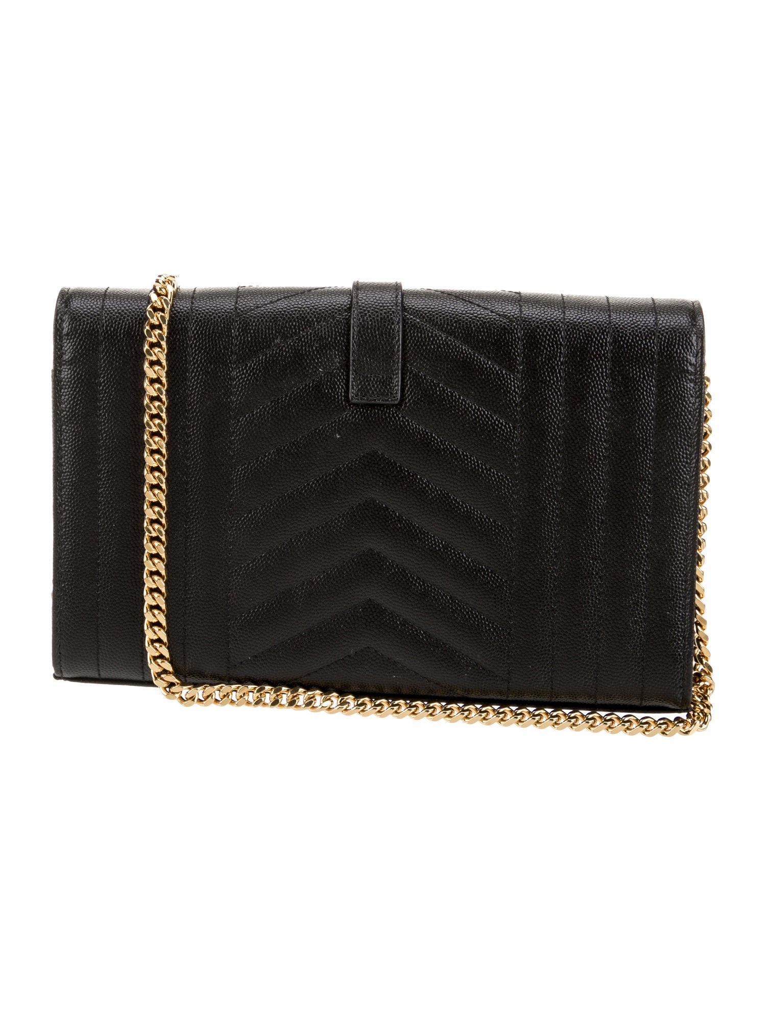 Saint Laurent Leather Clutch 2022